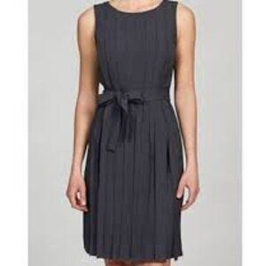 Calvin Klein ~ Charcoal Grey Pleated Car Wash Dress ~ Size 8